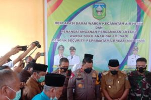 Kasus Penembakan Satpam PT PKM Oleh SAD Berujung Damai