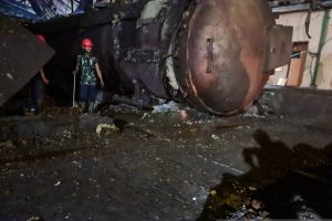 Stasiun Rebusan Pabrik Kelapa Sawit PTPN 6 di Sungai Bahar Terbakar