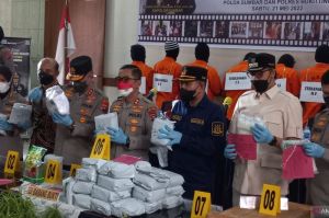Polisi Amankan 41,4 Kilogram Sabu Senilai Rp61,2 Miliar