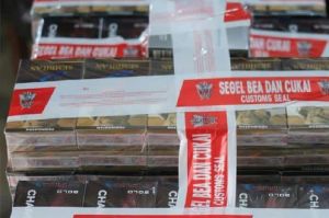 Bea Cukai Jambi Amankan Ratusan Ribu Rokok Ilegal