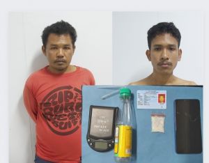 BNNP Ringkus Bandar dan Kurir Sabu di Pulau Kayu Aro
