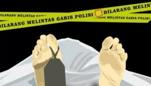 Sesosok Mayat Dengan Luka Tusuk di Dada Ditemukan di Kebun
