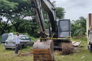 Polisi  Amakan Ekskavator Terkait Tambang Ilegal