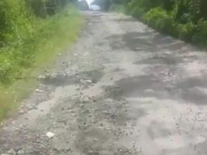 Rusak Parah, Jalan Sanggaran Agung Butuh Perhatian Pemerintah 