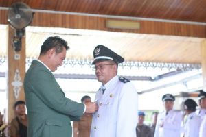 Terpilih Dalam Pemilihan Ulang, M Ayub Dilantik Jadi Kades Olak Besar