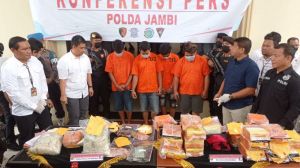 Polda Jambi Kembali Amankan Narkortika Bernilai Puluhan Miliar