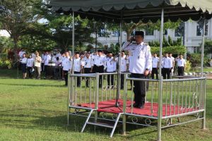 Pimpin Upacar Pasca Libur Lebaran, Al Haris Tekankan Kedisiplinan Kerja