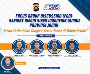 Tangkal Berita Hoaks di Tahun Politik, SMSI Provinsi Jambi Gelar FGD 