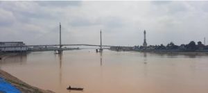 Puncak Kemarau, Debit Sungai Batangahari Menyusut Tajam di Bawah Kondisi Normal