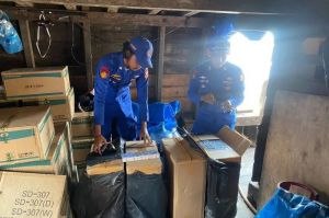 Ratusan Ribu Batang Rokok Tanpa Cukai Diamankan di Perairan Jambi