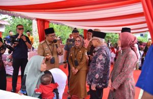 Tinjau Posyandu Thehok, Wapres Ma'ruf Amin Tekankan Pentingnya Turunkan Stunting