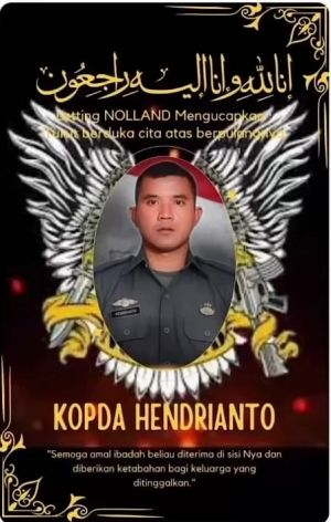 Kopda Hendrianto, Prajurit TNI Asal Kerinci Gugur Dalam Serangan KSB di Papua