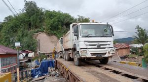 Jembatan Tamiai Selesai Diperbaiki, Bisa Dilalui Truk Kapasitas 25 Ton