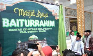 Resmikan Masjid Baiturrahim Rantau Keloyang, Al Haris: Jangan Sampai Megah Saja Tapi Tak Ada Isinya