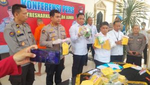 Peredaran 3 Kg Sabu, Ribuan Ekstasi dan Ganja di Jambi Berhasil Digagalkan