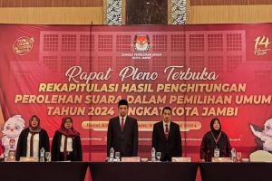 Partisipasi Pemilih di Kota Jambi Capai 78,29 persen di Atas Target Nasional