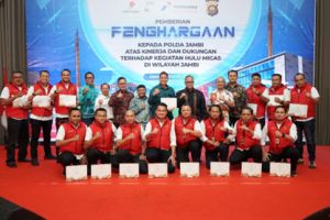 PHR Zona 1 Field Jambi Merang Beri Pengahargaan ke Ditreskrimum Polda Jambi