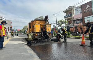 Jelang Arus Mudik Lebaran, BPJN Jambi Kebut Perbaikan Jalan Nasional 
