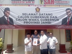Romi Hariyanto Ambil Formulir Pendaftaran Sebagai Calon Gubernur Jambi ke Gerindra