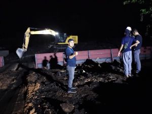 Ditpolairud Polda Jambi Selidiki Kasus Tongkang Muatan Batubara Tabrak Jembatan di Batanghari
