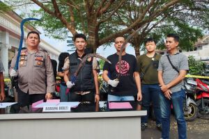 Puluhan Anggota Geng Motor Kocar Kacir Dikejar Polisi, Hanya Lima Pemuda yang Berhasil Diamankan