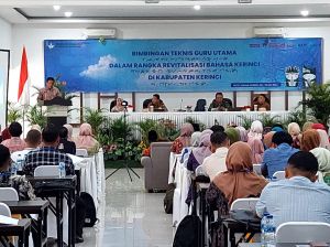 Kantor Bahasa Jambi Dukung Upaya Pelestarian Bahasa Kerinci Melalui Bimtek bagi Guru Utama