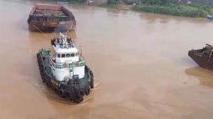 Nakhoda Tongkang Batu Bara Penabrak Tiang Penyangga Jembatan Aurduri 1 Ditahan