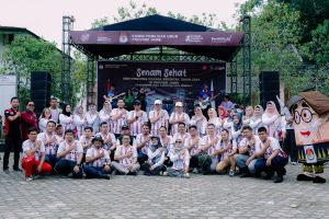 Senam Sehat KPU Provinsi Jambi di Kampus Unja Menyongsong Pilkada Serentak 2024