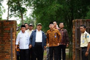 Gubernur Al Haris Dampingi Menteri Bappenas Tinjau Proyek Museum KBCN Candi Muaro Jambi 
