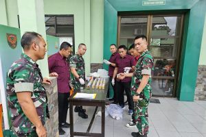 Tes Urine Prajurit dan PNS Kodim 0415/Jambi, Dandim: Jika Terlibat Dipecat