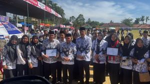 Gubernur Al Haris Pimpin Peringatan HUT ke-79 PGRI dan HGN 2024 di Kabupaten Tebo