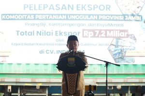 Lepas Komoditas Senilai Rp7,2 Miliar, Gubernur Dorong Peningkatan Kinerja Ekspor Pertanian Jambi