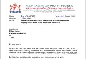 Sah, Usman Sulaiman Ketua Kadin Jambi