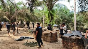 Dua Penambang Minyak Ilegal Ditingkus di Desa Jebak, Sejumlah Barang Bukti Turut Diamankan