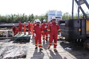 Kepala SKK Migas Hadir Dalam Spud In Pengeboran Sumur SA-3NF Sebagai Bukti Dukungan