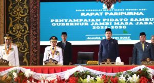 DPRD Provinsi Jambi Gelar Paripurna Penyampaian Sambutan Gubernur Jambi 2025-2030