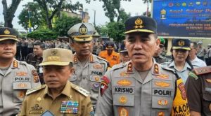 Gubernur Al Haris Hadiri Apel Gelar Pasukan Operasi Ketupat Pengamanan Idul Fitri 1446 Hijriah
