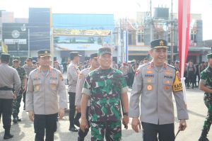 Kapolda Jambi dan Danrem 042/Gapu Cek Pengamanan PSU Bungo