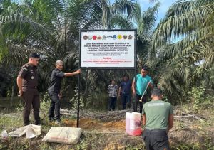 Satgas PKH Segel 12.285 Hektare Lahan Perkebunan Milik Empat Perusahaan di Tebo