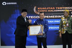 Peringkat 1 Nasional, Pemprov Jambi Raih Opini Tertinggi Ombudsman RI 