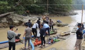 Sisir PETI di Kawasan Geopark Merangin, Tim Gabungan Temukan Empat Rakit yang Ditingalkan